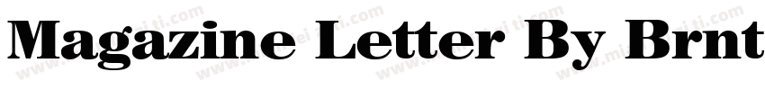 Magazine Letter By Brnt Regular字体转换
